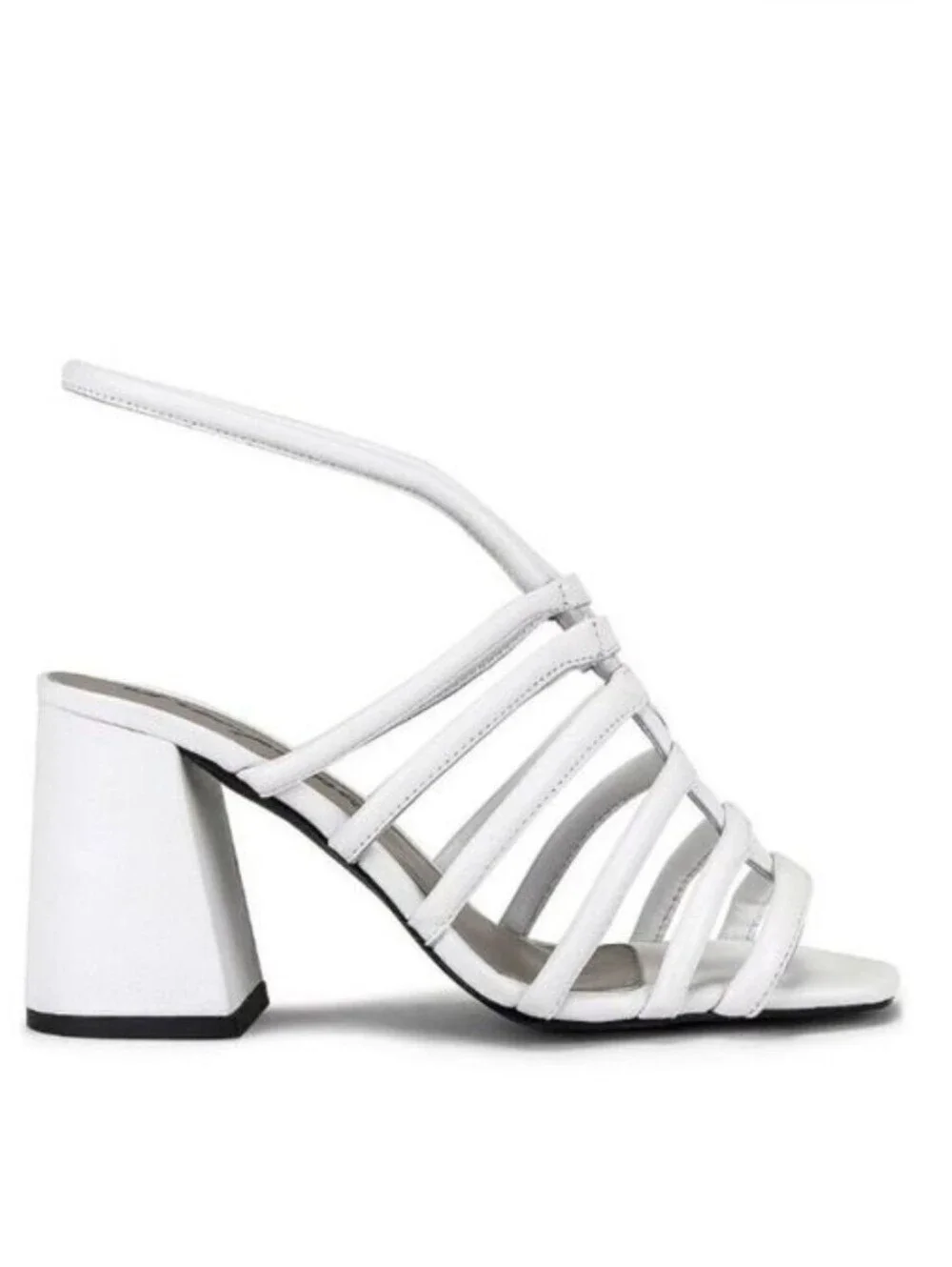 Free People White Multi-Strap Slide Heels Size 40